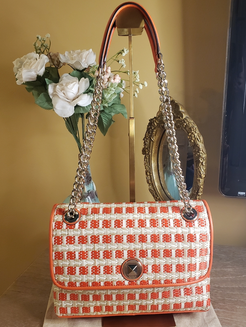 kate spade Woven Chain-Handle Crossbody Bag - Picture 1 of 12